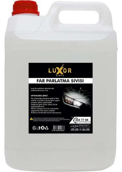 Luxor Kimya 6 kg Far Parlatıcı İnce kloroform pleksi yapıştırıcı