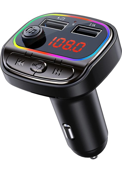 C21 Fm Handsfree Bluetooth Modülatör Araç Mp3 Player