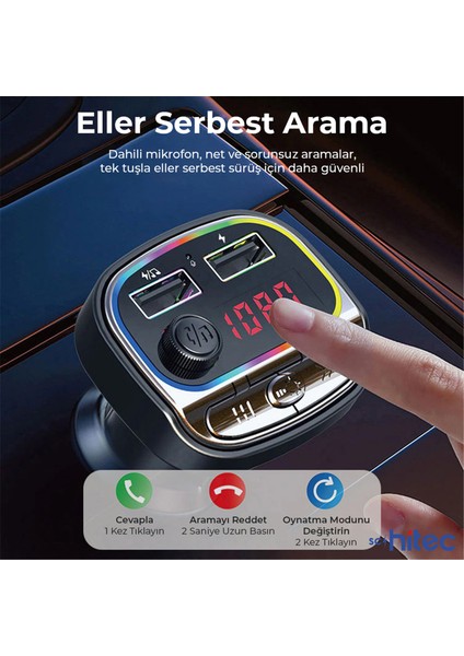 C21 Fm Handsfree Bluetooth Modülatör Araç Mp3 Player fırsatları
