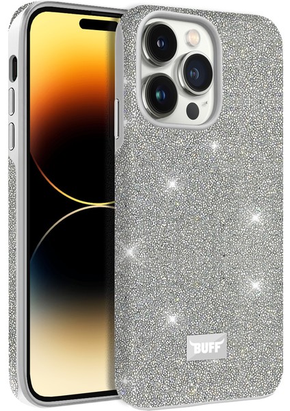 Buff iPhone 14 Pro Diamond Series Kılıf Light Silver