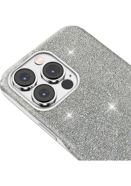 Buff iPhone 14 Pro Diamond Series Kılıf Light Silver
