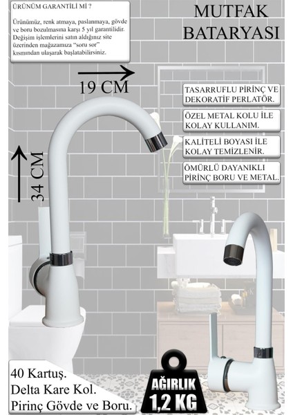Irmak Beyaz Banyo, Lavabo, Mutfak Bataryaları Musluk Armatür Robot Duş Aksesuar Lavabo Duş Takımı indirimleri