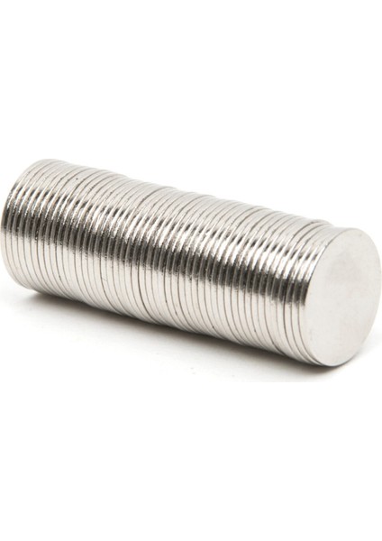 Yuvarlak Güçlü Neodyum Mıknatıs 50 Adet 15X1 mm