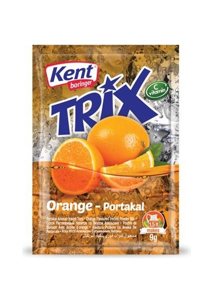 Trix Portakal Aromalı İçecek Tozu 24 x 9 gr