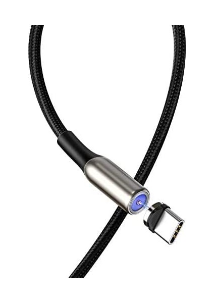 Zinc Magnetic Type-C 2.4A Şarj ve Data Kablo 1 mt -Siyah fiyatları