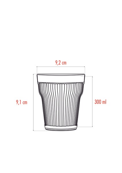 Akrilik Mürdüm Tekli Kısa Bardak & Su Meşrubat Kahve Yanı Bardağı 300 ml ( Cam Değildir )