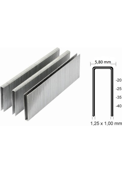 Hais 9030 90 Serisi Havalı Zımba Teli 30MM (5000 Adet)