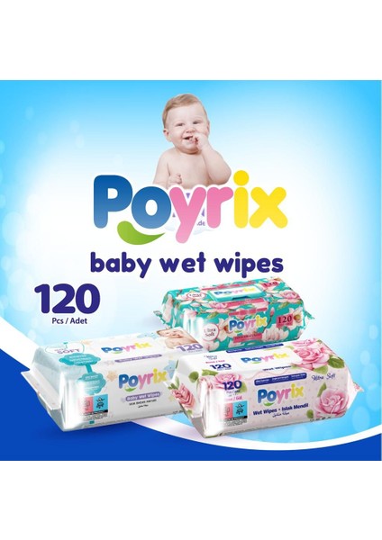 Ultra Soft Islak Bebek Havlusu 120'LI x 12 Adet (1440 Yaprak)