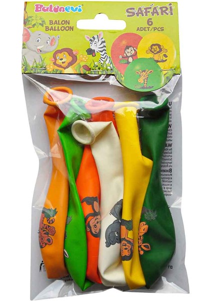 Safari Balon 6’lı
