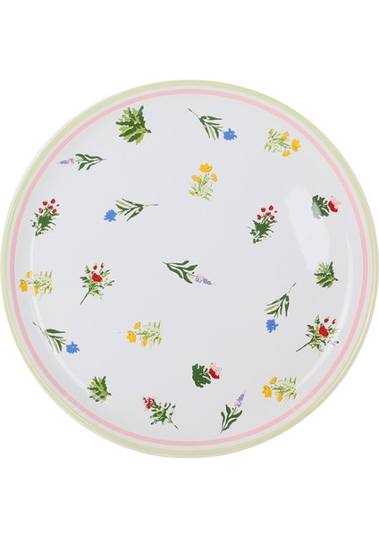 Bahar Çiçekleri Servis Tabağı 25 Cm 6 Adet