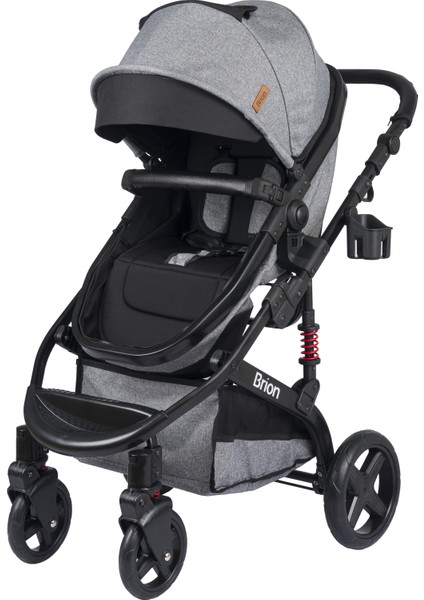 Mila 4 In 1 Çift Yönlü Travel Sistem Bebek Arabası Siyah Gri