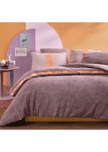 Bedding Coverme Quit Tek Kişilik Battaniye Nevresim Takımı - Lila