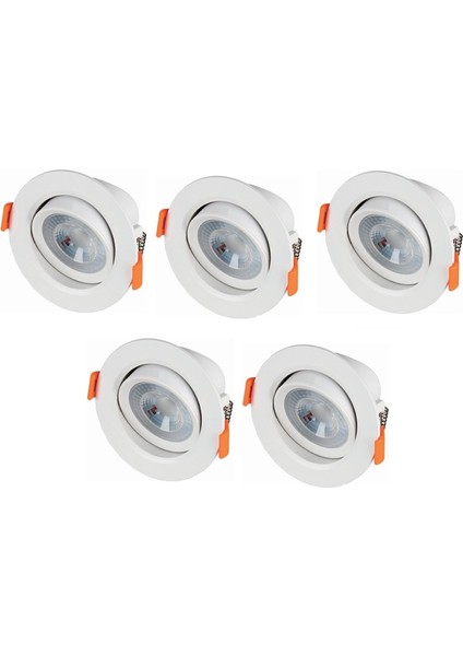 5 Adet Ct 5204 Cata 5 W Sıva Altı Led Spot Beyaz 6500k