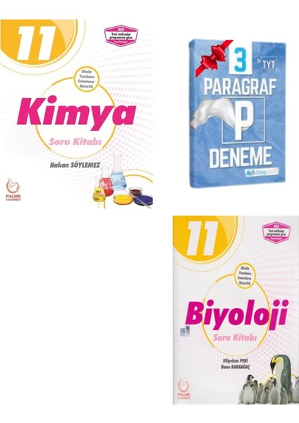 11. Sınıf Kimya ve Biyoloji Soru Bankası Set