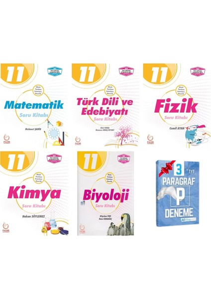 11. Sınıf Matematik Edebiyat Fizik Kimya Biyoloji Soru Bankası Set