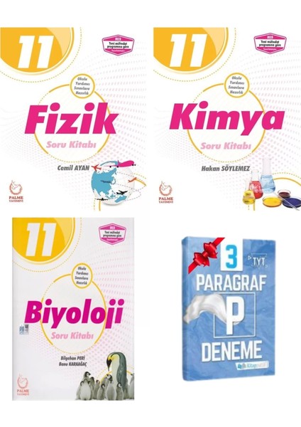 11. Sınıf Fizik Kimya Biyoloji Soru Bankası Set