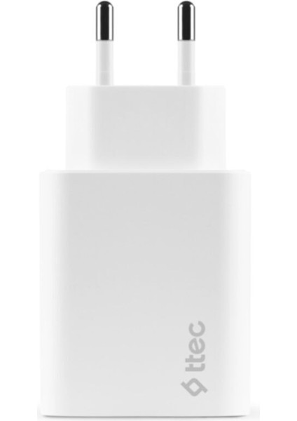 Smartcharger Duo Usb-C+Usb-A Seyahat Şarj Aleti 2.4A Beyaz 2 Yıl Garantili