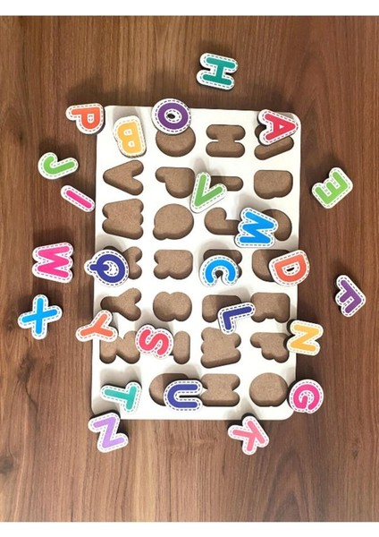 Woodylife Ahşap Ingilizce Eğitici Öğretici Yapboz Seti - Harfler fiyatları