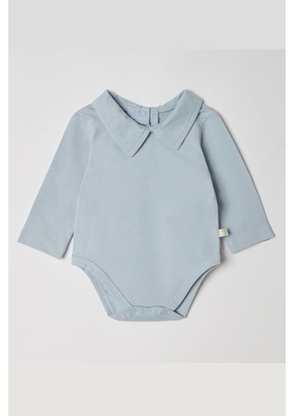 Organik Polo Yaka Suprem Body,mavi