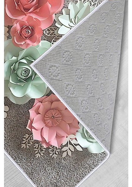Dijital Baskı Yıkanabilir Kaymaz Taban Salon Halısı RVG0237 modelleri
