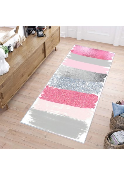 Dijital Baskı Yıkanabilir Kaymaz Taban Salon Halısı RVG0242