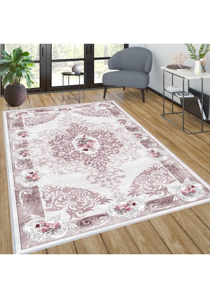 Dijital Baskı Yıkanabilir Kaymaz Taban Salon Halısı RVG0279-SD626