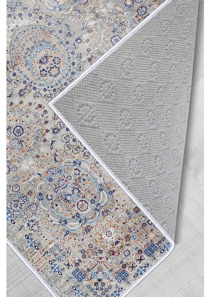 Dijital Baskı Yıkanabilir Kaymaz Taban Salon Halısı RVG0281-SD1124