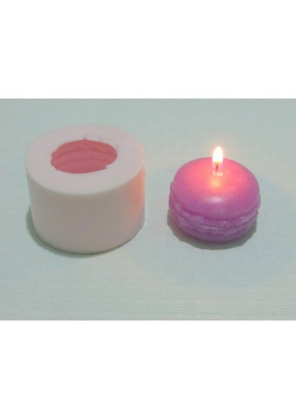 Macaron Mum Silikon Kalıbı