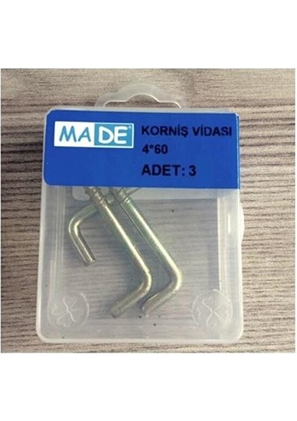 Korniş Vidası 4 x 60 ( 3 Adet )