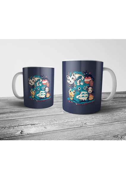 Ghibli Totoro Spirited Away Kiki Miyazaki Kupa Bardak Model 1 fiyatları