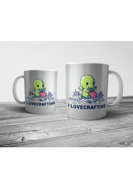 I Lovecrafting Cthulhu Lovecraft Kupa Bardak Model 1