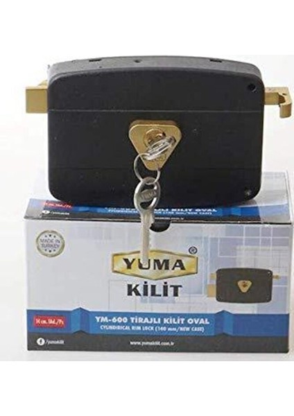 Trajlı 14 cm Oval Kilit YM-600