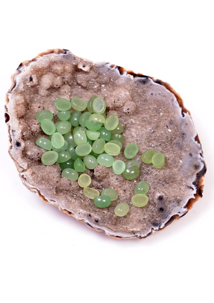 Aventurin Taşı Kabaşon - 6*8 mm Yüzük ve Kolye Taşı