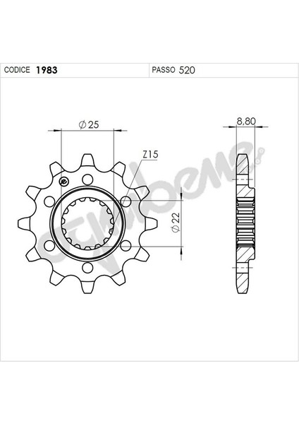 Ktm 250 Ognıbene Ön Dişli 12T