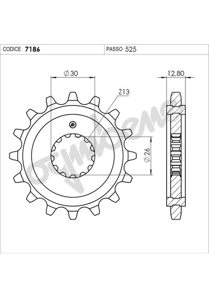 Trıumph 800 Bonnevıll Ognıbene Ön Dişli 17T fiyatları