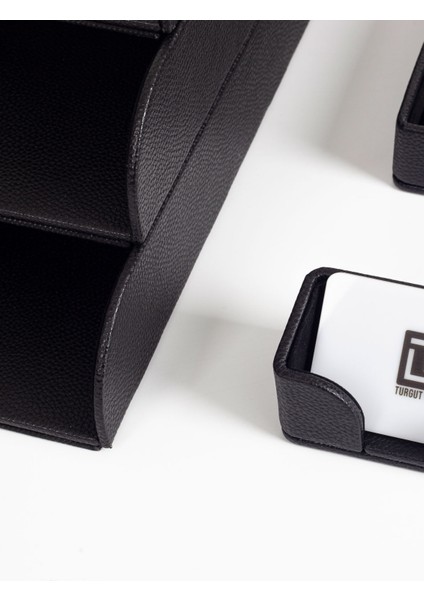 Felix Masaüstü Deri Organizer Seti 7 Parça Siyah modelleri