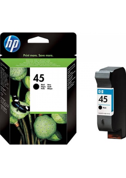 HP Muadil 51645G Black Mürekkep Kartuş (45) 45A (51645A)