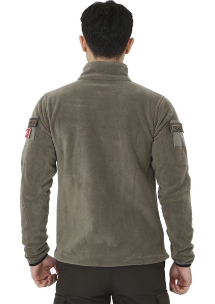 Erkek Açık Haki Taktik Askeri Outdoor Avcı Polar Hırka