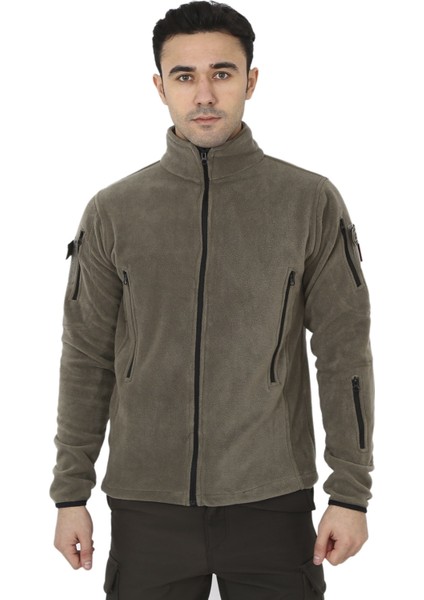 Erkek Açık Haki Taktik Askeri Outdoor Avcı Polar Hırka