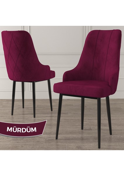 Concept Eta Serisi 80 x 132 cm Açılabilir Mdf Mutfak Masa Takımısiyah Mermer Desen Masa 6 Sandalye fırsatları