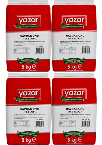 Çavdar Unu 5 kg x 4 Paket fiyatları