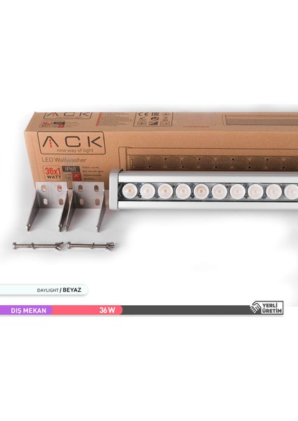 36W LED Wallwasher 6500K Beyaz Işık 945mm modelleri
