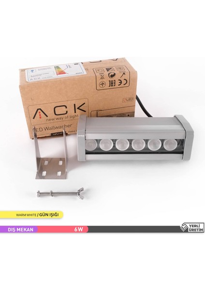 6W LED Wallwasher 3000K Gün Işığı 180mm fiyatları