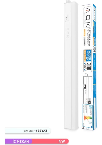 4W Merkür LED Bant Armatür 6500K Beyaz Işık 313mm fiyatları
