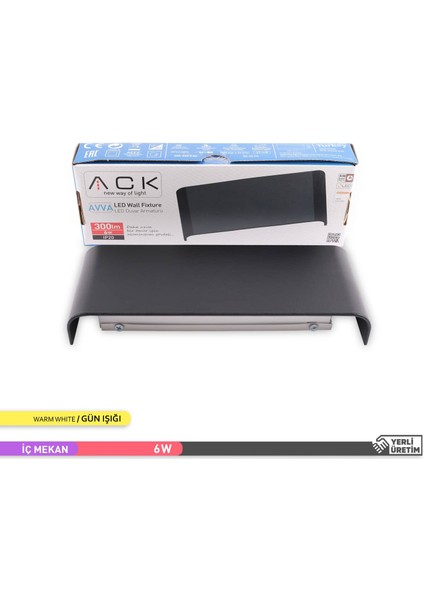 LED Duvar Apliği Siyah