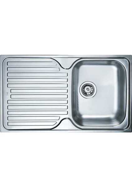 Princess 50 B Sol Paslanmaz Çelik Tezgah Üstü Eviye 86*50