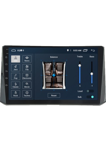 Toyota Corolla Android 11 Carplay Multimedya Ekran Teyp 2GB+16GB modelleri