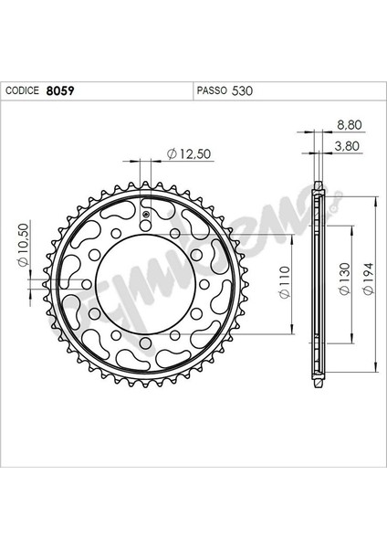 Yamaha Yzf 1000 R1 Ognıbene Arka Dişli 38T