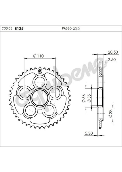 Ducatı 848 Ognıbene Arka Dişli 43T