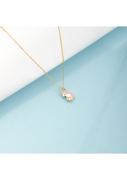 925 Ayar Gümüş Unicorn Kolye